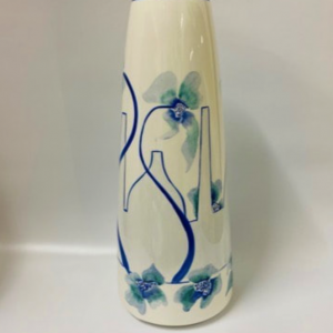 Potteries and poppies vase (blue)