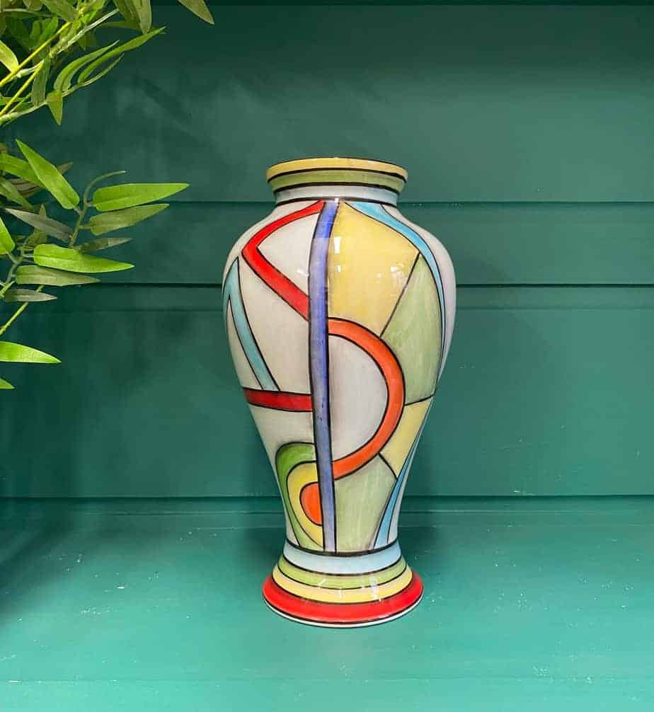 Harlequin limited edition vase,