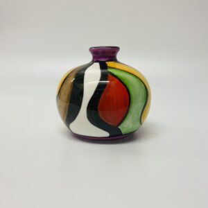 Deco swirls small vase