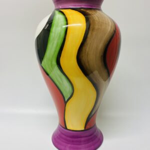Deco swirls vase