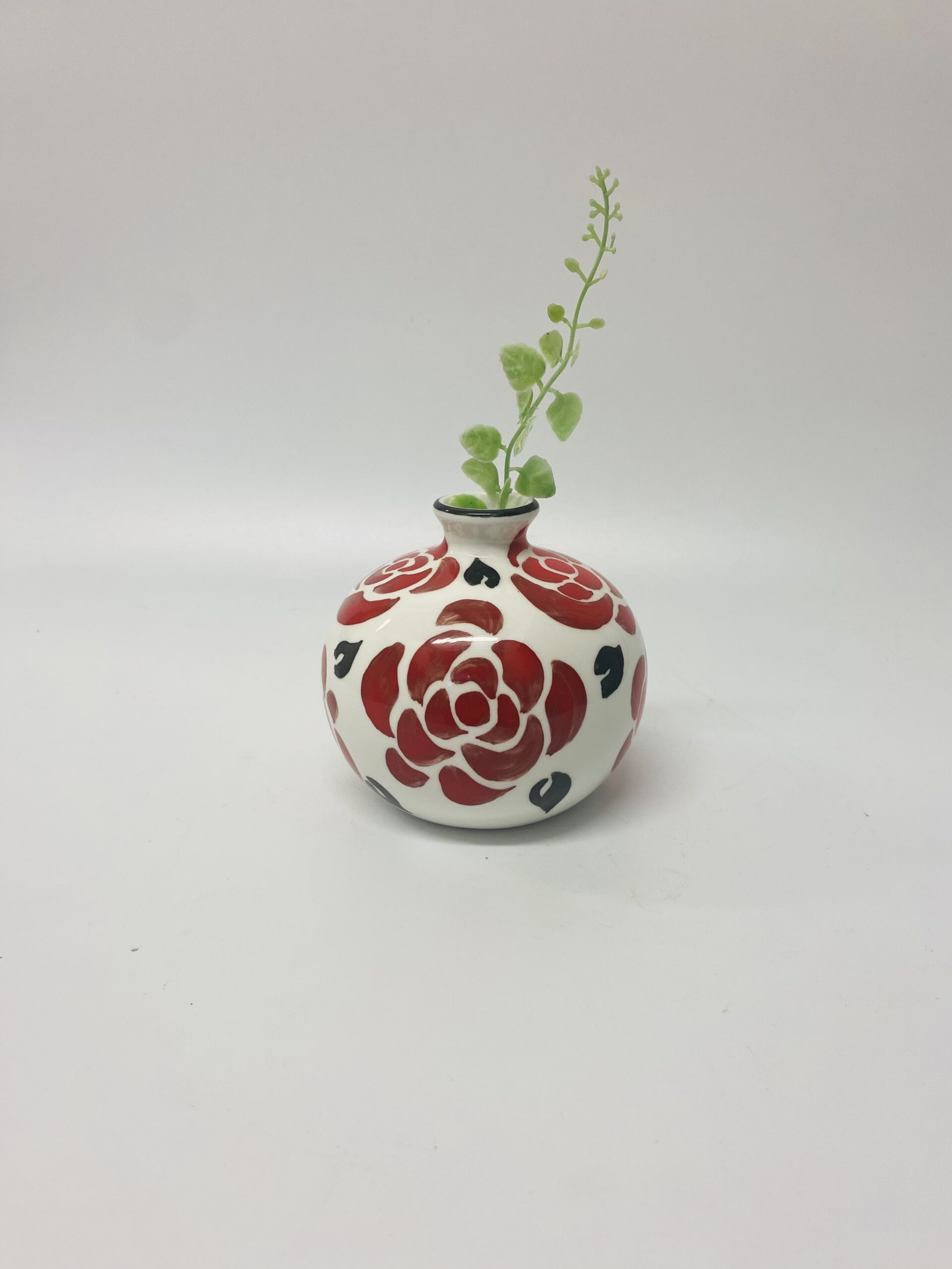 Deco rose small vase