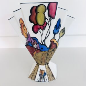 House on the hill one of a kind fan vase ( SOLD)