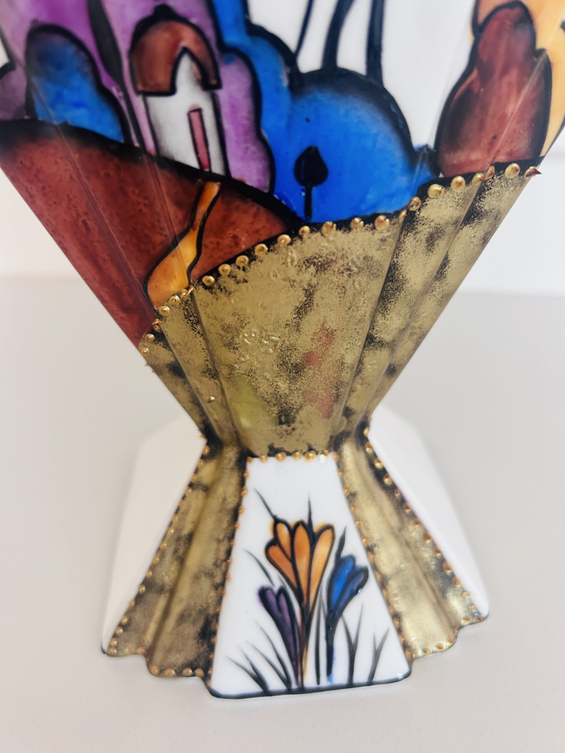 House on the hill one of a kind fan vase ( SOLD) - Image 7