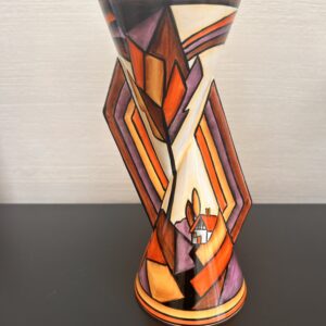 Amber skies yo-yo vase